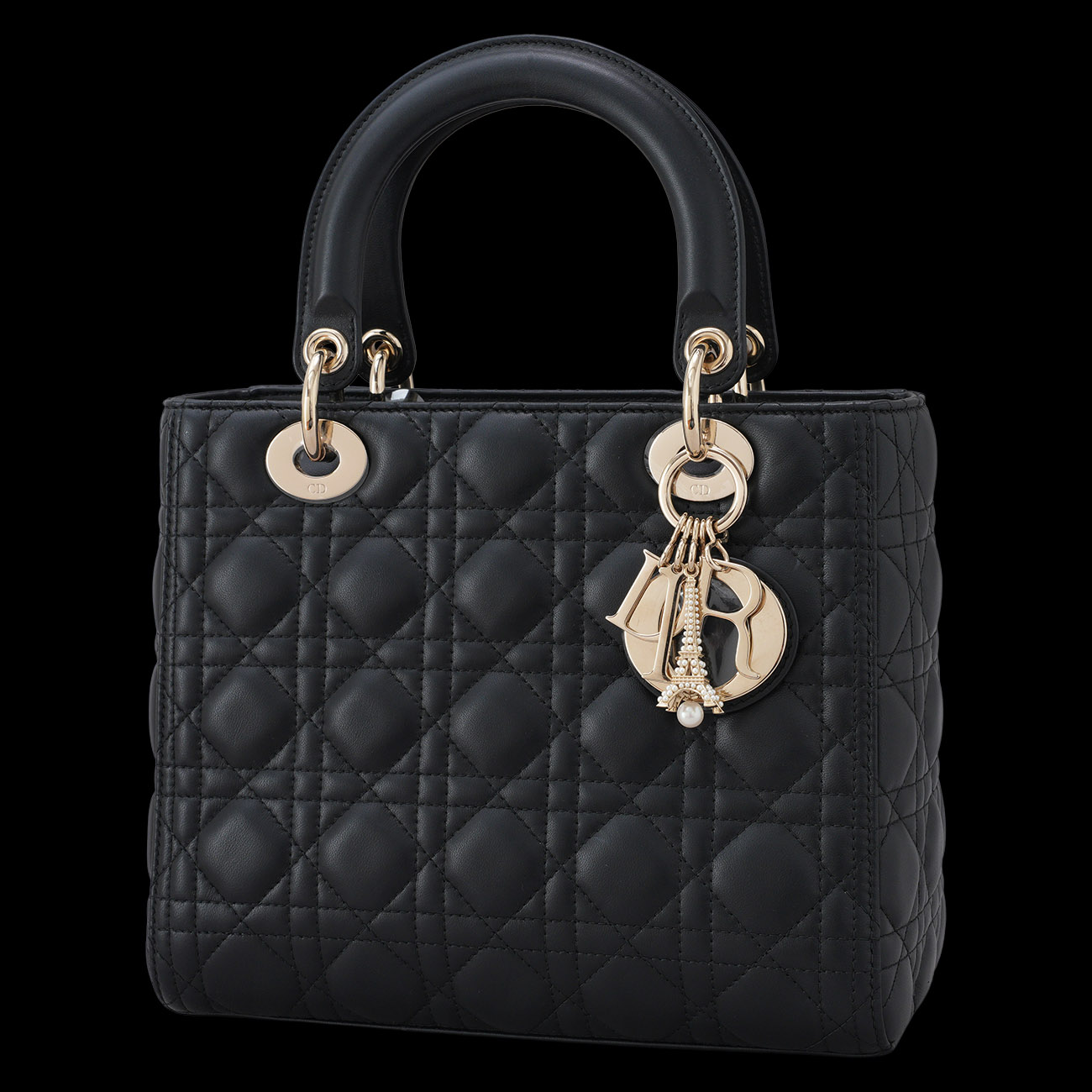 CHRISTIAN DIOR(USED)디올 레이디디올 미듐 & 에펠탑 참